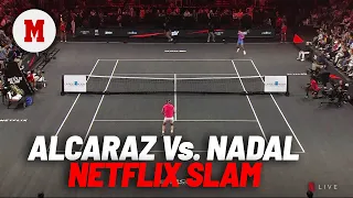 Carlos Alcaraz le gana a Rafael Nadal el Slam de Netflix en un final de película MARCA
