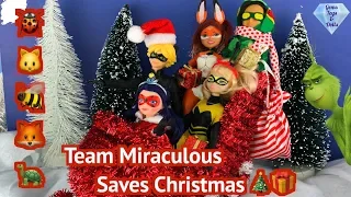 Ladybug Saves Christmas ! Team Miraculous Season 3 Episode Kiss  - Santa gifts - Tree decoration