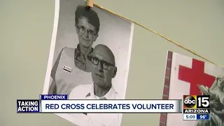 Red Cross celebrates their oldest volunteer in the country