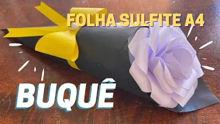 BUQUÊ DE FLOR DE PAPEL IDEIA DE PRESENTE DIA DAS MÃES, ANIVERSÁRIO E DIA DOS NAMORADOS 2022