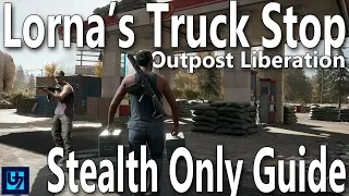 Far Cry 5 - Lorna's Truck Stop Stealth Outpost Liberation Undetected, Walk-through (+Hidden Safe) 4K