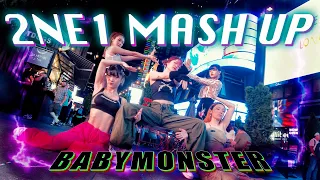 😈[KPOP IN TIMES SQUARE | PUBLIC] BABYMONSTER ‘2NE1 Mash Up’ FULL DANCE COVER|YGX Ver.ㅣby 404