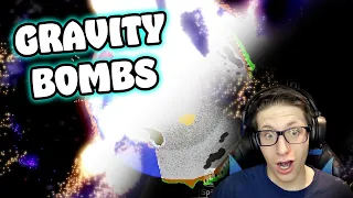 GRAVITY BOMB DESTROYS ALL in The Powder Toy!