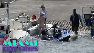 She Fell Off | Miami Boat Ramps | Boynton Beach