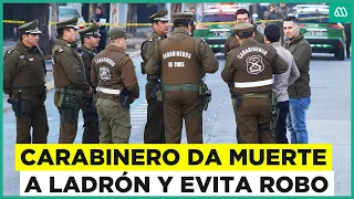 Carabinero da muerte a delincuente que intentaba asaltar a una mujer