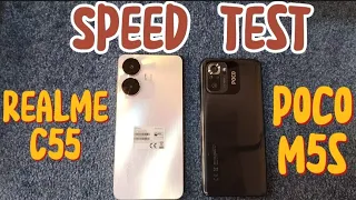 REALME C55 vs. POCO M5S | Speed Test