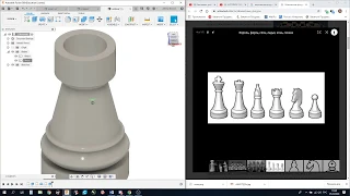 основы моделирования(Шахматные фигуры)Fusion 360 часть 2