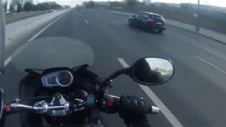 Triumph Tiger 1050 vs Honda CBR600F4i 0-180 km/h