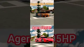 Bugatti Chiron vs Agera 🏁 in Car Parking Multiplayer #bugatti #koenigsegg #agera #vs #race #chiron