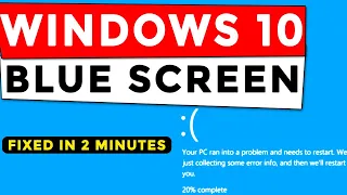 How To Fix Blue Death Screen [DIFFRENT METHOD] Windows 10-Windows 7 _Tech Roaster