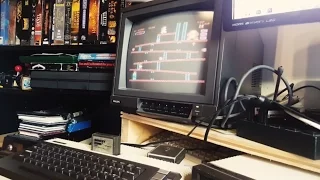 Playing the Atari 600XL Donkey Kong, PacMan, Frogger, River Raid, Quest for Tires