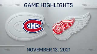 NHL Highlights | Canadiens vs. Red Wings - Nov. 13, 2021