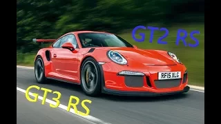 Diferencias entre un Porsche GT3 RS y un GT2 RS