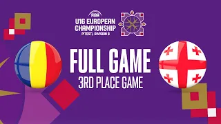 3RD PLACE GAME: Romania v Georgia | Full Basketball Game | FIBA U16 European Championship 2023-Div B