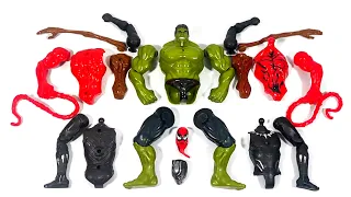 Merakit Mainan Hulk Smash vs Venom vs Black Panther vs Siren Head Toys Avengers Superhero