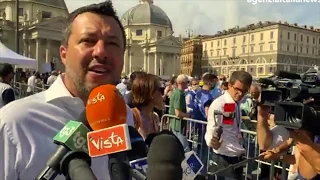 SALVINI A PIAZZA DEL POPOLO CONTRO IL GOVERNO: "C'É ENORME VOGLIA DI RIPARTIRE"