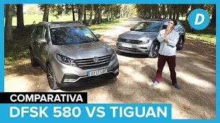 Comparativa SUV: DFSK 580 vs Volkswagen Tiguan ¿Compensa comprarse un SUV chino? | Diariomotor