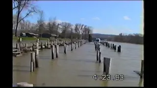 Watkins Glen spring of 1993 high water from Seneca Lake