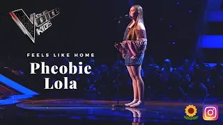 Pheobie Performs of 'Feels Like Home' ~ blind Auditons ~ The Voice Kids UK 2019