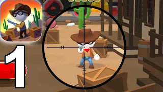 Western Sniper: Wild West FPS Gameplay Walkthrough Part 1 (iOS Android)