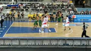 Give and go of Rudy with Ricky - Spain vs Lithuania