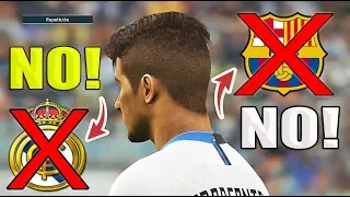 SANTANA dice NO al BARCELONA y el REAL MADRID!!! | PES 2019 Ser una leyenda