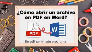 Cómo abrir un documento PDF en Word