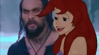 Aquaman and Ariel  faded