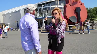 Talking to U.S. tourists in Sydney Cape Breton