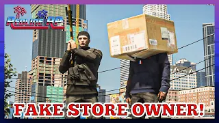 GTA 5 Roleplay - RedlineRP -  FAKE STORE OWNER AND A BOX!  # 341