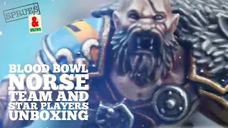 Blood Bowl Norse Unboxing - Team, Spike and Star Players!