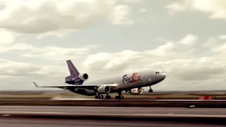 Animation vs Real Life - FedEx Express Flight 80 #planecrash