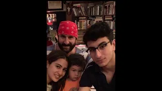 Sara Ali Khan with father Saif Ali khan childhood present life journey old images #shorts