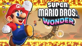 Super Mario Wonder: 100% Deep Magma Bog Playthrough [ALL Secret Exits, Purple Coins,Wonder Seeds] W6
