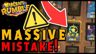 Avoid This HUGE Mistake Early Game in Warcraft Rumble!