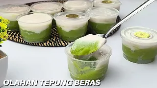 OLAHAN TEPUNG BERAS SEENAK INI‼️TERNYATA BIKINNYA GAMPANG BANGET, CUMA DIADUK LANGSUNG JADI.