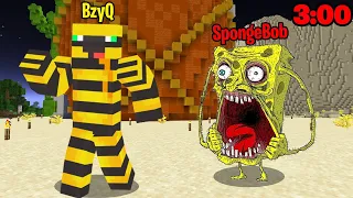 NIE WCHODŹ NA SERWER z SPONGEBOB o 3:00 w Minecraft!