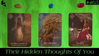 Their Hidden Thoughts Of You 🫣💭🤭~ Pick a Card Tarot Reading