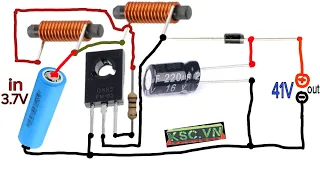 Cách làm mạch tăng áp đơn giản nhất từ 1 transistor D882