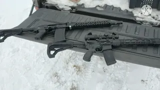 Сайга 410 против AR15 )