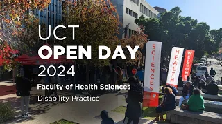 UCT Open Day 2024 | Faculty of Health Sciences | Advanced Certificate in Disability Practice
