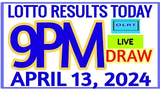 Lotto Results Today 9pm DRAW April 13, 2024 swertres results