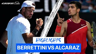 A Match To Remember! 😮‍💨 | Relive Berrettini vs Alcaraz From Australian Open 2022 | Eurosport Tennis