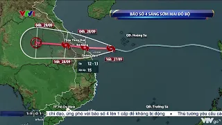 Cập nhật diễn biến bão số 4 lúc 19h ngày 27/9/2022: Cấm người dân ra khỏi nhà từ tối nay | VTVWDB