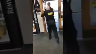 Security guard takes his job too serious