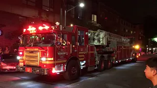 Seattle Fire Engine 17 and Ladder 9 Responding and Arriving at AFA