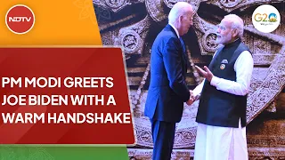 G20 Summit |  PM Modi Welcomes Joe Biden At G20 Summit, Shows Him The Marvels Of Bharat Mandapam