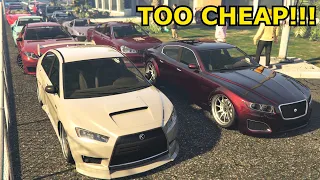 We Are All BROKE In This Car Meet - GTA Online