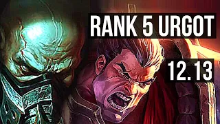 URGOT vs DARIUS (TOP) | Rank 5 Urgot, 7/1/5, 400+ games | KR Master | 12.13