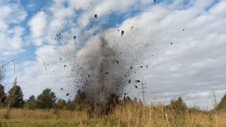 500g ANFO (granulite) explosion